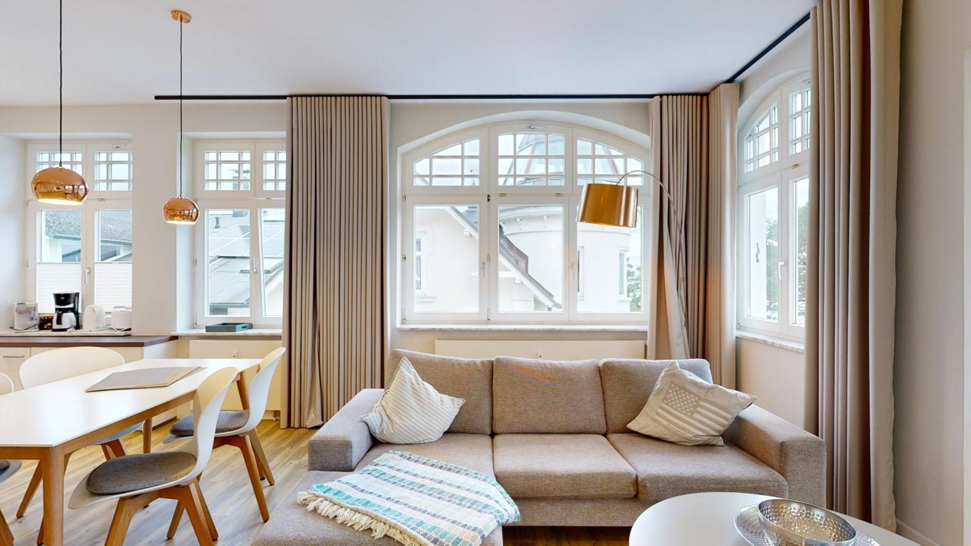 Fewos Direkt Am Strand, Teilweise Mit Meerblick, Villa Sirene, Binz Exterior foto